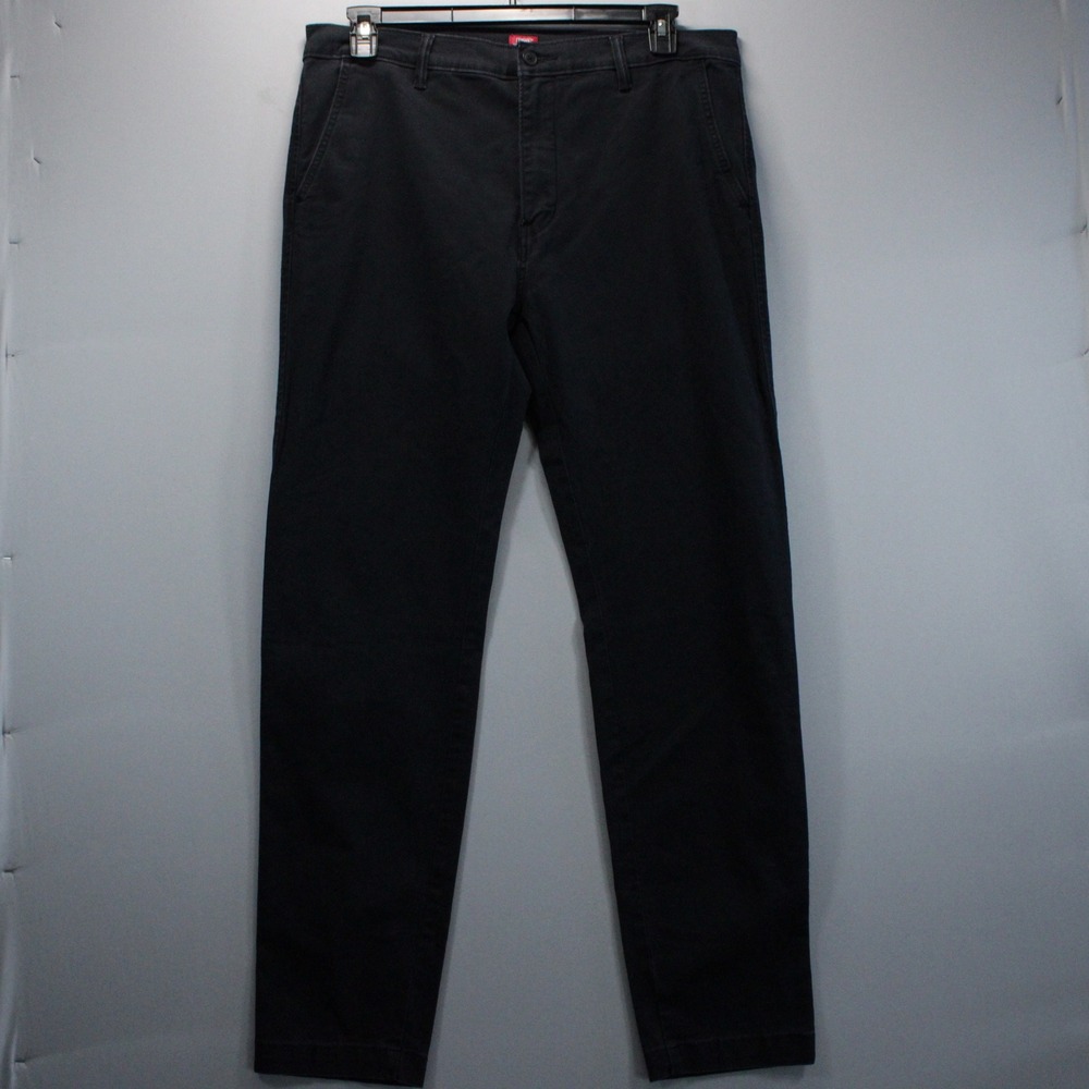 Levis XX Chino Standard Taper Black Pants Mens 36x34 Modern Tech Active Workwear